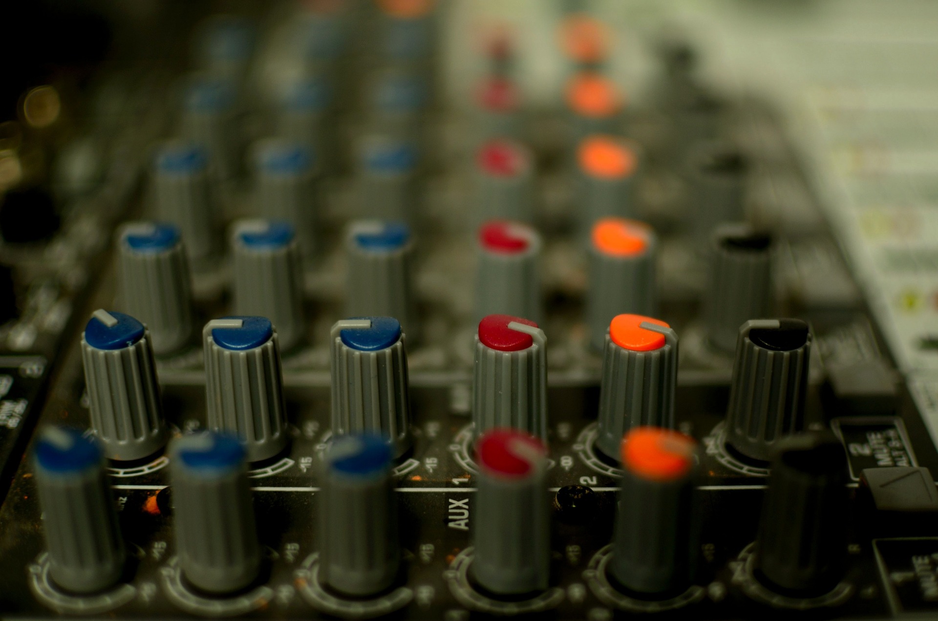 Wedding DJ mixing board